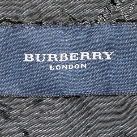 Burberry Vintage Black Wool Blend Coat /Jacket Size 48/ US Size 16 - Picture 13 of 13